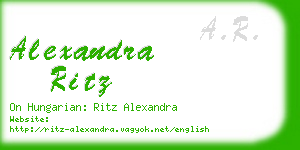 alexandra ritz business card